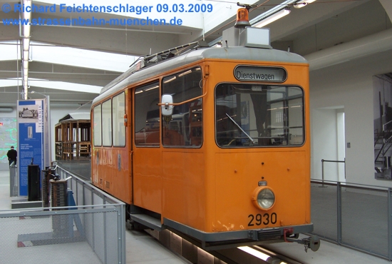 Salzsole-Triebwagen SA 2.30 2930, MVG Museum, 09.03.2009;
Foto:  Richard Feichtenschlager