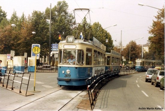 M 4.65 2417, Linie W Wiesnschleife, September 1982;  Martin Korsch
